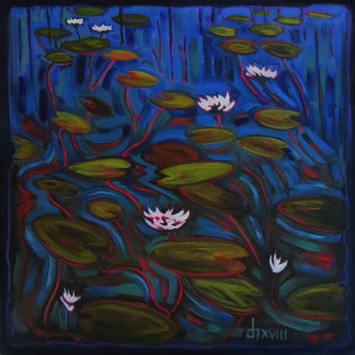 White Water Lilies 
30 x 30  sold